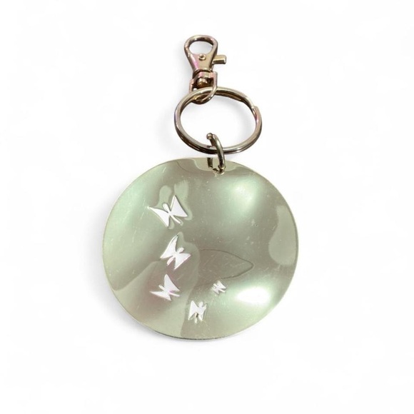 Other - Gold Plated Butterfly Keychain with Clip